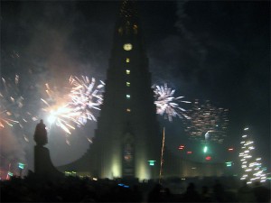 Fireworks in Reykjavik